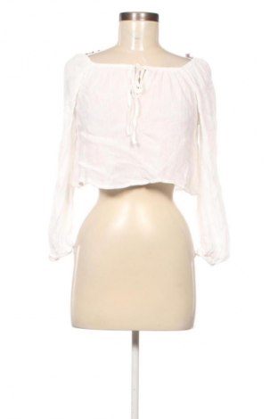 Bluză de femei Bershka, Mărime S, Culoare Alb, Preț 49,99 Lei