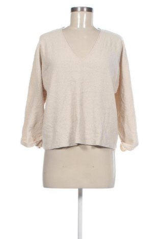 Дамска блуза Zara, Размер M, Цвят Бежов, Цена 6,99 лв.