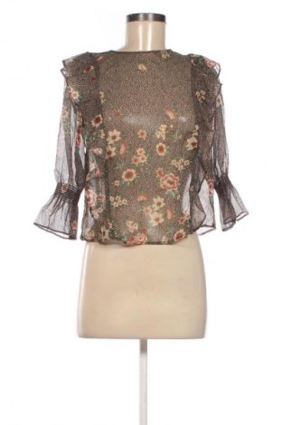 Дамска блуза Zara, Размер XS, Цвят Многоцветен, Цена 16,99 лв.