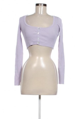 Cardigan de damă Bershka, Mărime S, Culoare Mov, Preț 77,17 Lei