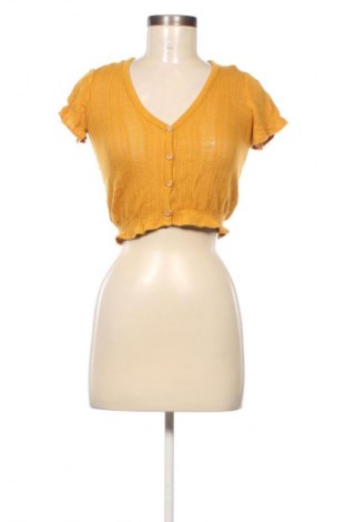 Cardigan de damă Bershka, Mărime XS, Culoare Galben, Preț 40,99 Lei