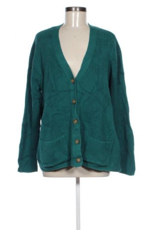 Damen Strickjacke Lands' End, Größe XL, Farbe Grün, Preis 13,99 €
