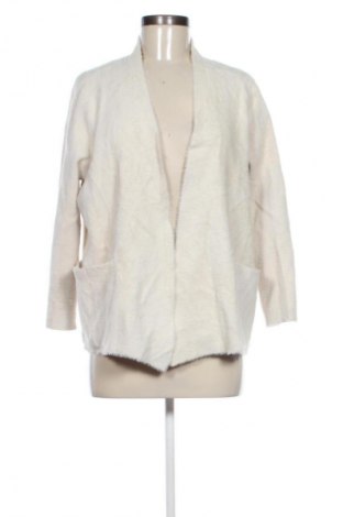 Damen Strickjacke Oui, Größe M, Farbe Ecru, Preis 20,99 €