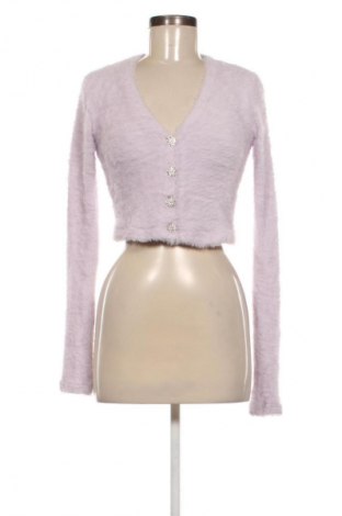 Damen Strickjacke Stradivarius, Größe S, Farbe Lila, Preis 13,99 €