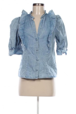 Γυναικείο πουκάμισο Zara, Μέγεθος S, Χρώμα Μπλέ, Τιμή 13,99 €