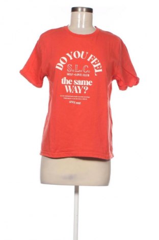 Damen T-Shirt Bershka, Größe S, Farbe Orange, Preis 8,99 €