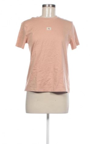 Дамска тениска Calvin Klein Jeans, Размер S, Цвят Кафяв, Цена 47,99 лв.