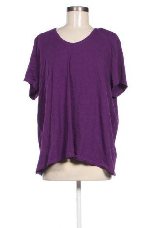 Γυναικείο t-shirt Laura Torelli, Μέγεθος 3XL, Χρώμα Βιολετί, Τιμή 11,99 €
