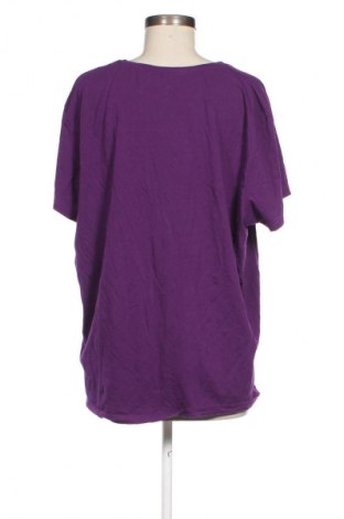 Γυναικείο t-shirt Laura Torelli, Μέγεθος 3XL, Χρώμα Βιολετί, Τιμή 11,99 €