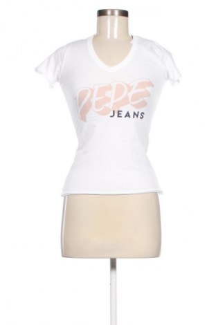 Damen T-Shirt Pepe Jeans, Größe XS, Farbe Weiß, Preis € 14,99