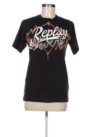 Damen T-Shirt Replay, Größe L, Farbe Schwarz, Preis 17,39 €