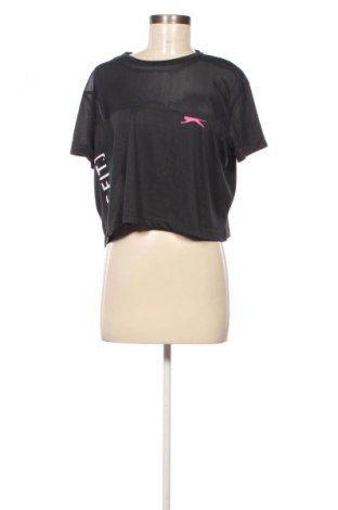 Γυναικείο t-shirt Slazenger, Μέγεθος M, Χρώμα Μαύρο, Τιμή 7,99 €