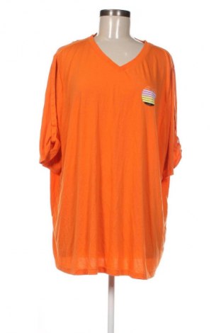 Γυναικείο t-shirt Ulla Popken, Μέγεθος 3XL, Χρώμα Πορτοκαλί, Τιμή 15,99 €