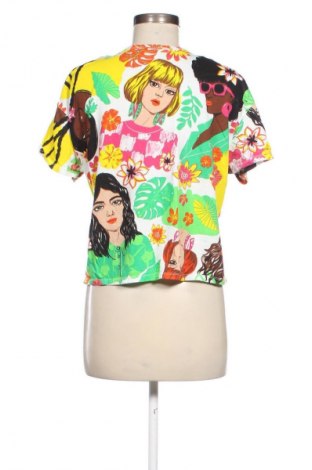 Damen T-Shirt Zara, Größe M, Farbe Mehrfarbig, Preis 9,99 €