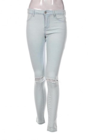 Damskie jeansy Bershka, Rozmiar M, Kolor Niebieski, Cena 43,99 zł