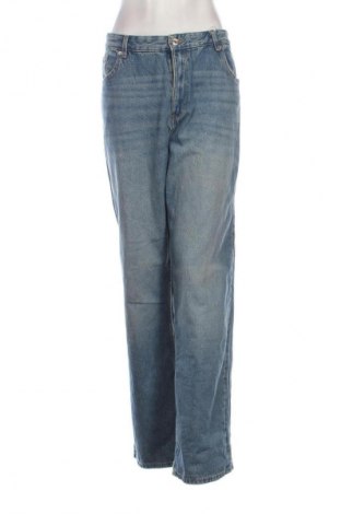 Damskie jeansy Bershka, Rozmiar XL, Kolor Niebieski, Cena 107,86 zł
