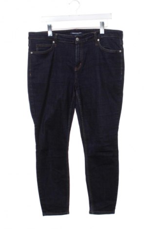 Дамски дънки Calvin Klein Jeans, Размер XXL, Цвят Син, Цена 67,99 лв.