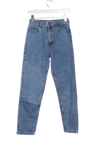 Damskie jeansy Zara, Rozmiar XS, Kolor Niebieski, Cena 93,24 zł