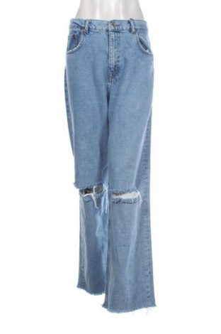 Дамски дънки Zara, Размер L, Цвят Син, Цена 27,00 лв.