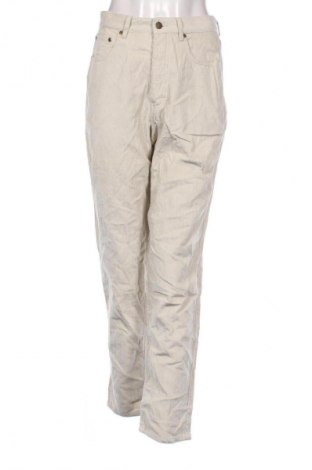 Pantaloni de velvet de femei Eddie Bauer, Mărime M, Culoare Ecru, Preț 111,99 Lei