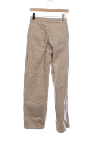 Damskie sztruksy H&M Divided, Rozmiar XS, Kolor Beżowy, Cena 66,39 zł