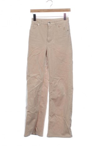 Damskie sztruksy H&M Divided, Rozmiar XS, Kolor Beżowy, Cena 66,65 zł