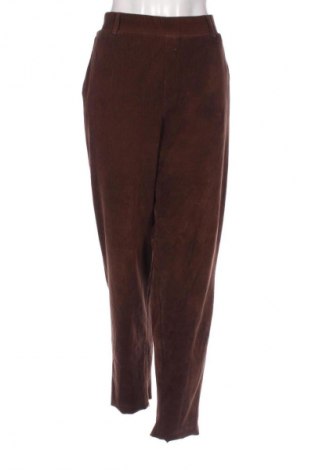 Pantaloni de velvet de femei Lands' End, Mărime M, Culoare Maro, Preț 77,17 Lei
