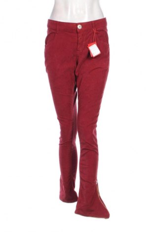 Pantaloni de velvet de femei Le Jean De Marithe+Francois Girbaud, Mărime L, Culoare Roșu, Preț 485,00 Lei