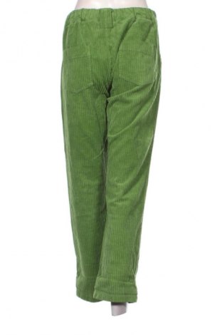Pantaloni de velvet de femei Unbranded, Mărime M, Culoare Verde, Preț 76,32 Lei