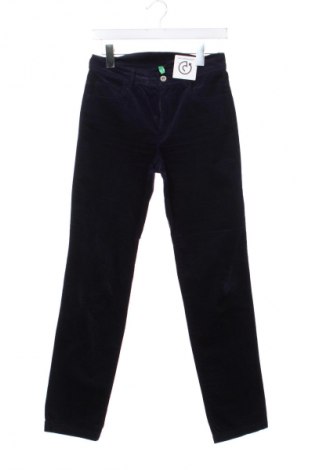 Pantaloni de velvet de femei United Colors Of Benetton, Mărime XS, Culoare Albastru, Preț 260,13 Lei