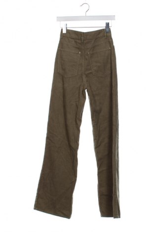 Γυναικείο κοτλέ παντελόνι Zara, Μέγεθος XS, Χρώμα Πράσινο, Τιμή 9,99 €