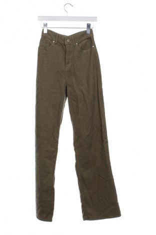 Γυναικείο κοτλέ παντελόνι Zara, Μέγεθος XS, Χρώμα Πράσινο, Τιμή 9,99 €