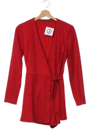Women's short jumpsuit Zara, Μέγεθος XS, Χρώμα Κόκκινο, Τιμή 17,39 €