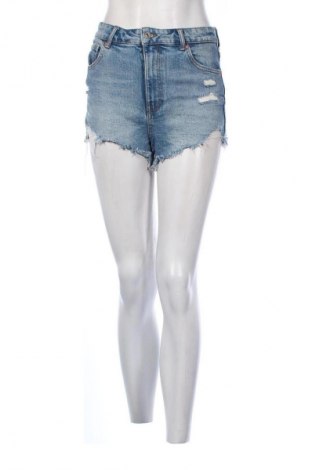 Pantaloni scurți de femei Bershka, Mărime M, Culoare Albastru, Preț 40,99 Lei