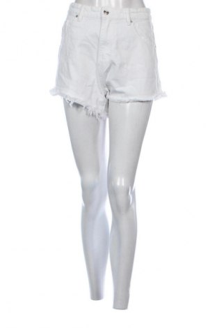 Pantaloni scurți de femei Perfect Jeans By Gina Tricot, Mărime M, Culoare Alb, Preț 51,45 Lei