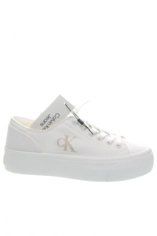 Γυναικεία παπούτσια Calvin Klein Jeans, Μέγεθος 38, Χρώμα Λευκό, Τιμή 31,99 €
