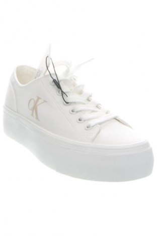 Γυναικεία παπούτσια Calvin Klein Jeans, Μέγεθος 38, Χρώμα Λευκό, Τιμή 31,99 €