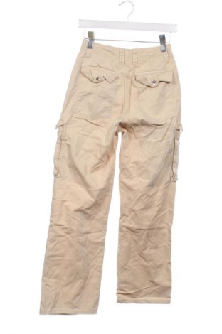 Pantaloni de femei Bershka, Mărime XS, Culoare Bej, Preț 80,17 Lei
