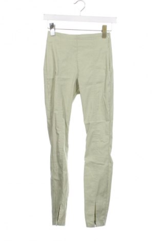Дамски панталон H&M, Размер XS, Цвят Зелен, Цена 29,00 лв.