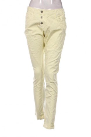 Pantaloni de femei Please, Mărime L, Culoare Galben, Preț 163,70 Lei