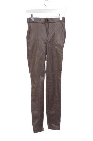 Damskie spodnie Zara, Rozmiar XS, Kolor Brązowy, Cena 92,99 zł