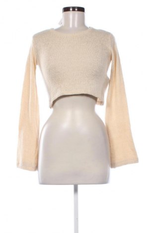 Damski sweter Bershka, Rozmiar XS, Kolor Beżowy, Cena 66,99 zł