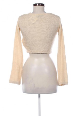 Damski sweter Bershka, Rozmiar XS, Kolor Beżowy, Cena 66,99 zł