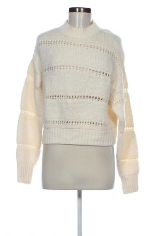 Damenpullover Bershka, Größe M, Farbe Weiß, Preis 13,99 €