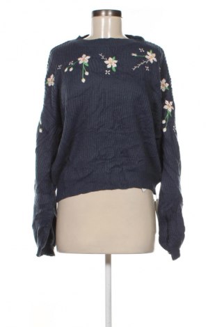 Damski sweter Romwe, Rozmiar XL, Kolor Niebieski, Cena 91,99 zł