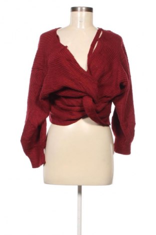Pulover de femei Zaful, Mărime M, Culoare Roșu, Preț 49,99 Lei