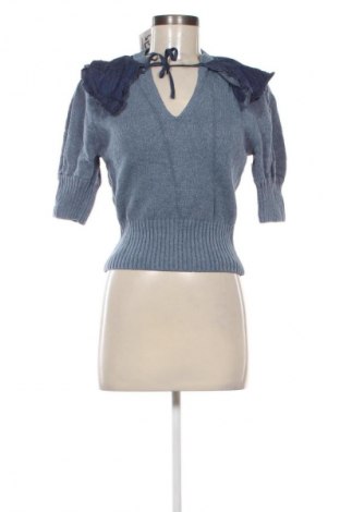 Дамски пуловер Zara, Размер M, Цвят Син, Цена 38,58 лв.