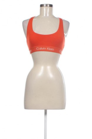 Γυναίκειο αθλητικό τοπ Calvin Klein, Μέγεθος XXS, Χρώμα Πορτοκαλί, Τιμή 14,99 €