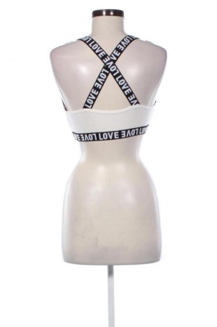 Damski sportowy top Love, Rozmiar S, Kolor Biały, Cena 22,99 zł