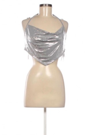 Top de femei Bershka, Mărime S, Culoare Argintiu, Preț 142,50 Lei